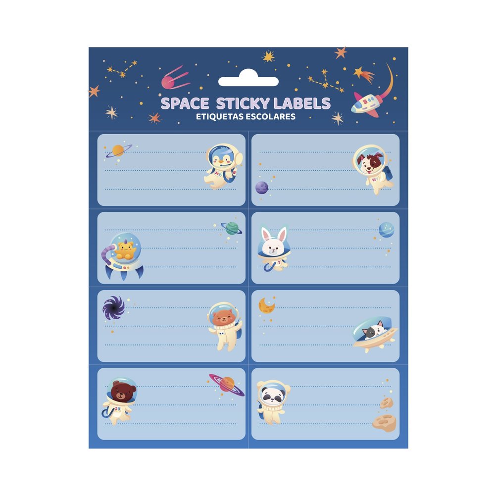 Grupo Erik - Space Travel SelfAdhesive Labels Zelfklevende etiketten - Multicolours